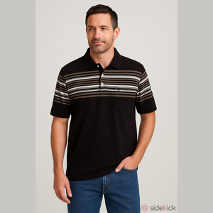 Lada Men's Brown & Tan Polo